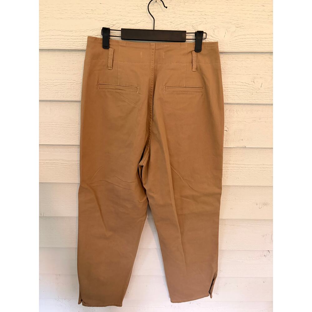 Happy Nature Tan Cargo Utility Pants Cropped Straight Leg Size 8 - Picture 7 of 7